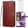 thumbnail image 1 of Mobile Phone Cover for Samsung S20, Cover Premium Pu Leather Tpu Flip Cover Magnetic Closure Card Compartment Stand Function Wallet with Lanyard Protective Cover, 1 of 7