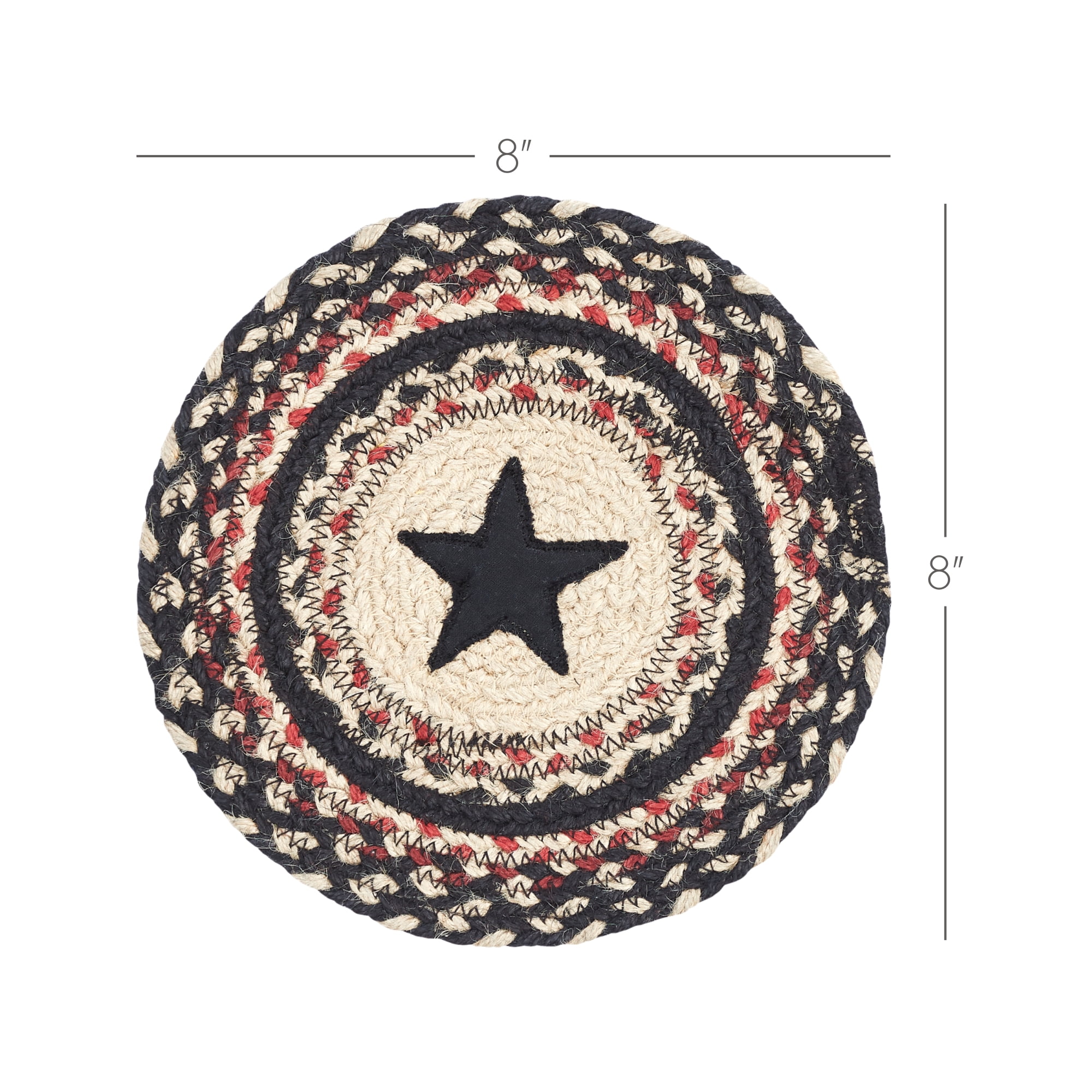 VHC Brands Colonial Star Jute Trivet - Thumbnail 3
