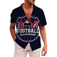 thumbnail image 1 of Camisas s Para Hombre Manga Larga Camiseta de regalo deportiva para al fútbol americano para hombre, camiseta de Rugby Retro deportiva para jugador de Rugby Vintage (Purple, 3XL), 1 of 4