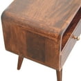 thumbnail image 4 of Artisan Furniture Solid Wood Curved California Walnut Media Unit Television Stand, 4 of 8