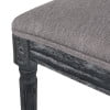 thumbnail image 5 of GDF Studio Fernleaf French Country Fabric Upholstered Wood Expandable 7 Piece Dining Set, Gray, 5 of 13