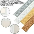thumbnail image 4 of 3D Tiles Diy Sticker Waterproof Skirting Sticker Border Self-Adhesive Decoration,92x2x0.16inch, 4 of 4