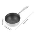 thumbnail image 2 of Stainless Steel Cooking Pan Metal Sauce Pan Japanese Pot Ramen Cooker Frying Pan, 2 of 3