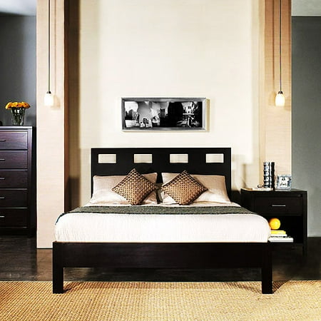 Riva King-Size Platform Bed, Espresso - Walmart.com Riva King-Size Platform Bed, Espresso - Walmart.com
