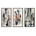 thumbnail image 2 of Designart "Quiet Depths Cream and Blue Minimalism III" Minimalism Framed Wall Art Set Of 3 - Cream Minimalism Frame Canvas Set For Living Room Decor, 2 of 7