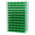 thumbnail image 7 of Akro-Mils 6 Pack AkroBins Plastic Nesting Storage Bins, Space-Saving Organizers, Green, 7 of 7
