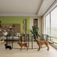 thumbnail image 2 of MAYEERTY 40-Inch 16-Panel Foldable Dog Playpen with Doors for Small to Large Dogs, 2 of 9