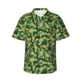 thumbnail image 2 of Picia Crayfish Army Gentle Cotton Regular Fit Short Sleeve Casual Hawaiian Shirt for Men-X-Large, 2 of 8