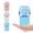 Blue, variant on Portable Folding Fan, Hanging Neck Fan with Desktop Stand, Pocket Small Cooling Fan for Office Outdoor Travel, USB Rechargeable
