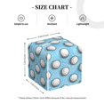 thumbnail image 3 of Goofa Golf Balls 1 Tissue Box Cover PVC Leather Tissue Holder Square Facial Tissue Case Facial Paper Organizer Dispenser for Bathroom, Vanity Countertop, 3 of 8