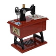 thumbnail image 3 of 2X Caja de Musica Mecanica de Estilo de Mini Maquina de Coser Vintage Rebobinado, 3 of 6