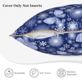 thumbnail image 3 of KLL Beautiful Snowflake Butterfly Decorative Throw Pillow Covers Velvet Soft for Couch Sofa Bedroom Living Room Outdoor (No pillow core)- 20"x20", 3 of 5