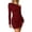 Red, variant on Qiopertar Women's Off Shoulder Bodycon Dress Shimmering Short Sleeve Slim Fit Party Night Out Cocktail Elegant Fashionable Dress, Black S