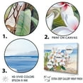 thumbnail image 3 of Designart "Harmonious White Plumeria By The Seashore I" Plumeria Floater Framed Canvas Prints, 3 of 5