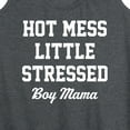 thumbnail image 3 of Instant Message - Hot Mess Boy Mama - Women's Racerback Tank Top, 3 of 6