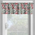 thumbnail image 4 of Ambesonne Retro Valance & Curtain, Colored Boho Flowers Leaf, 55"x45", Grey and Hot Pink, 4 of 6