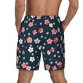 thumbnail image 4 of Daiia Cherry Blossoms Mens Swim Trunks Swim Shorts Quick Dry Swim Shorts with Mesh Lining Pockets-Large, 4 of 9