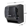 thumbnail image 4 of Alpine Industries Transparent Black Manual Lever Paper Towel Dispenser, 4 of 13