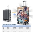 thumbnail image 3 of Salouo Vibrant Leopard In Flowers Pattern Travel Dust-proof Suitcase Cover, Softside Suitcase Protector Luggage Cover Protector for 18-32inch ,Not Included Suitcase, 3 of 8