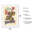 thumbnail image 2 of Rome Italy - Pontifical Swiss Guard Vatican City - Vintage Travel Poster by David Klein c.1960 - Japanese Unryu Rice Paper Art Print (Unframed) 18 x 24 in, 2 of 4