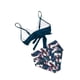 thumbnail image 5 of Sunloudy - Traje de baño de dos piezas para mujer, tops de bikini con tirantes finos de color sólido + bragas de bikini con estampado de leopardo Sunloudy S M L XL XXL, 5 of 9