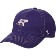 Zephyr NCAA LSU Tigers Unisex Warren Relaxed Dad Hat, Primary Team Color, Adjustable