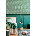 thumbnail image 3 of ohpopsi Aino Green Tiny Tulip Unpasted Non Woven Wallpaper, 19.7-in by 33-ft., 54.2 sq. ft., 3 of 4