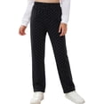 thumbnail image 2 of SHTXOZHI High Waisted Pants for Girls Loose Straight Stretchy Pants Comfortable Casual Base Layer Polka Dot Bottoms, 2 of 6