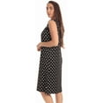 thumbnail image 2 of Dreamcrest Womens Sleeveless Nightgown with Lace Trim – Comfortable Sleepwear Pajamas – Solids & Prints (Mini Hearts - Black, 2X), 2 of 3