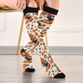thumbnail image 5 of FORMRS Womens Knee High Socks Casual Long Thick Travel Daily Wear, 1 Pair, Beige Halloween Cat Pattern, 5 of 6
