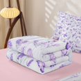 thumbnail image 5 of Homewish Kawaii Purple Butterflies Zipper Full Size Comforter Sets with Fitted Sheet and 2 Pillowcases,Rustic Lavender Blossom Zipper Bedding Set For Girl,Reversible,4 Pieces, 5 of 7
