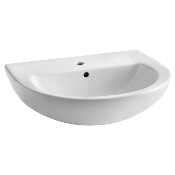 American Standard Evolution 24 in. Pedestal Sink Basin in White
