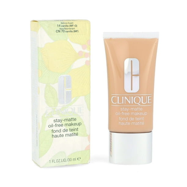 Base Liquida Clinique Stay Matte Oil Free Makeup Vainilla Maquillaje 1 oz