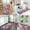Purple Color, variant on Vintage Modern Runner Rug,Non Slip Machine Washable 72"x23.5" Polyester Material Pet-Friendly Durable,Applicable to Entryway Rug Living Room Rug Unbroken and Seamlessly Composite Images
