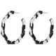 thumbnail image 3 of 1 par de pendientes acrílicos redondos y elegantes con diseño de leopardo para mujer, 3 of 4