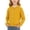 Yellow, variant on Guluxicc Kids Girls Solid Color Stretch Knit Cardigan Crew Neck Long Sleeve Sweater 1-10 Years