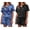 Tie Dye Blue/Black Sky, variant on 2 Pack Womens Pajama Sets Short Sleeve Top with Shorts Soft Comfy Loungewear Sleepwear