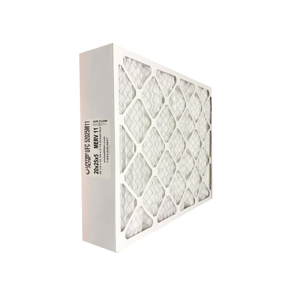 United Filter 20x25x5 Compatible M8 1056 MERV 11 Pleated HVAC AC Furnace Air Filters (1 Pack)
