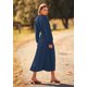 thumbnail image 2 of Vestido PRETTYGARDEN 2025 Midi con Lunares Suizos Plisado Azul Oscuro M, 2 of 8