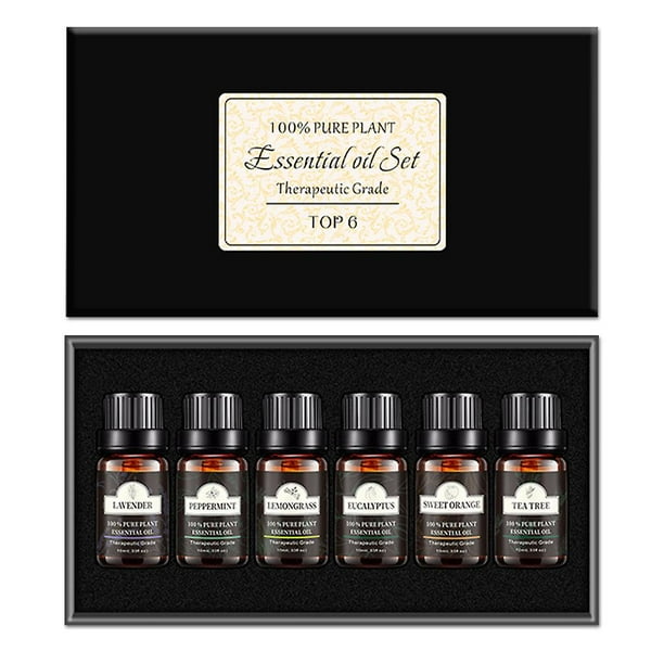 Juego de aceites esenciales puros YONGSHENG 6 PCS 10ml difusor de Aroma aceite vegetal perfumado