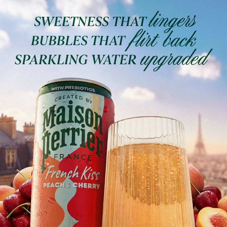 Maison Perrier French Kiss Flavored Sparkling Water with