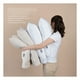 thumbnail image 3 of Sábanas 2 Juegos de Microfibra Suaves y Frescas, Real Textil (Blanco y Beige, King Size), 3 of 6