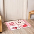 thumbnail image 6 of Valentine's Day Polyester Non-Slip Machine Washable Bath Rug Outdoor Carpet Bath Rugs, 6 of 6