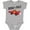 AC-Heather Grey, variant on Born to Race Red Race Car Boys or Girls Baby Bodysuit