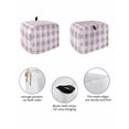 thumbnail image 2 of Fsddascl Pink Plaid Toaster Cover 4 Slice, Large Kitchen Appliance Covers, Spring Summer Farmhouse Buffalo Checkered Toaster Oven Cover with Loop, Bread Machine Cover Polyester Dust Cover Protection, 2 of 5
