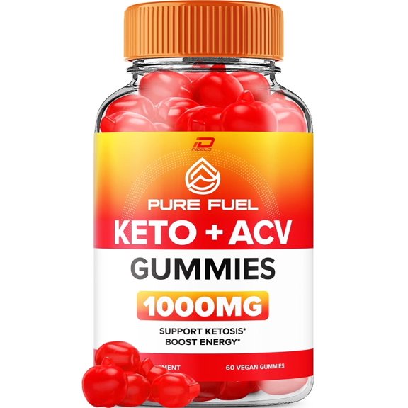 Pure Fuel Gummies - Pure Fuel Apple Cider Vinegar Gummy Supplement for Energy - Pure Fuel Keto Gummies Dietary Supplement (60 Gummies)