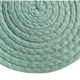 thumbnail image 5 of Mint Extra Thick Woven Trivet Round Placemats Natural Cotton Hot Potholder Mat Heat Resistant - 8"x8" 8 Pieces - Mint, 5 of 5