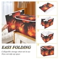 thumbnail image 4 of WOBOGO The Demon with A Sword Large Collapsible Storage Box Flip Lid Fabric Decorative Organizer Container Basket with Handles 16.5×12.6×11.8in, 4 of 7
