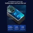 thumbnail image 4 of Bomba de neumáticos Compresor de aire portátil para inflar neumáticos, bomba de aire inalámbrica para neumáticos de 6000 mAh, bomba de neumáticos eléctrica de 110 PSI con luz LED para coche, motocicle, 4 of 8