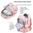thumbnail image 4 of Mochila KIDNUO para niñas, portátil, 15.6 pulgadas, mochila escolar, rosa, 4 of 7